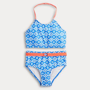 Girls 7-16 Limited Too Tankini & Belted Bottom Two-Piece Swim Set