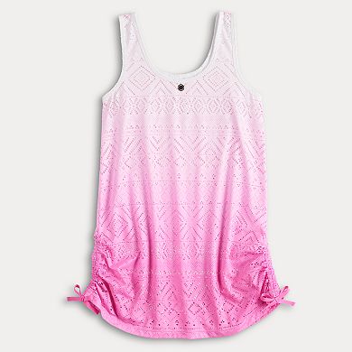 Girls 7-16 Limited Too Ombre Crochet Swim Cover-Up