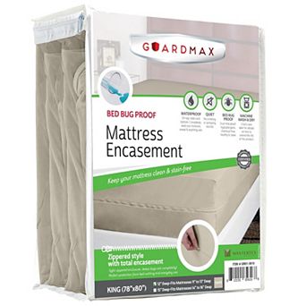 Guardmax Waterproof Zippered Mattress Encasement