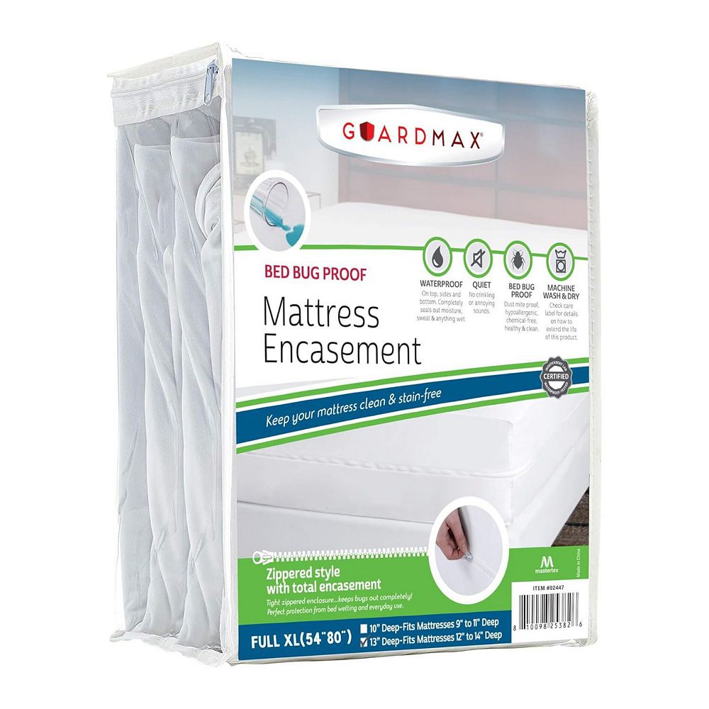 Guardmax Waterproof Zippered Mattress Encasement