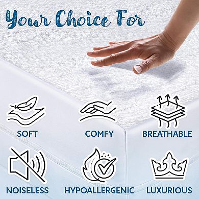 Guardmax Waterproof Fitted Cotton Terry Mattress Encasement With Zipper