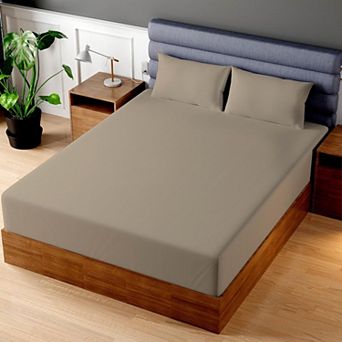 Superity Linen 100% Cotton Breathable Fitted Sheet 44 Inch