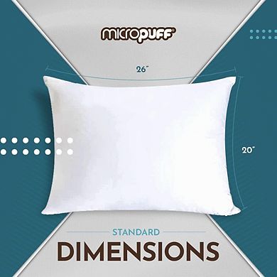 Micropuff Microfiber Pillow Protector With Zipper (4 Pack)