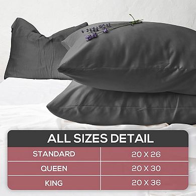 Superity Linen Cotton Pillow Cases Envelope Closure (set Of 2)