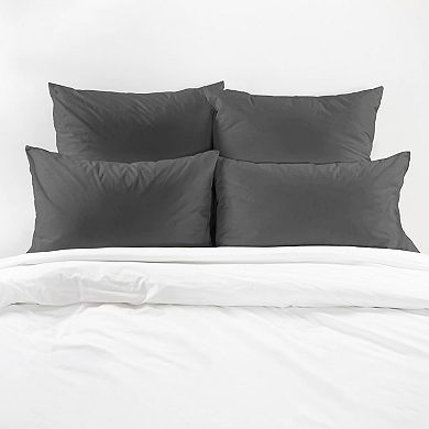 Superity Linen Cotton Pillow Cases Envelope Closure (set Of 2)