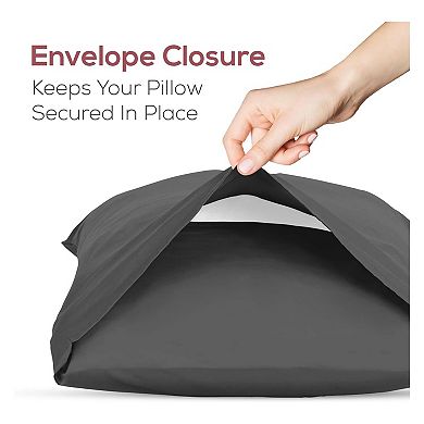 Superity Linen Cotton Pillow Cases Envelope Closure (set Of 2)