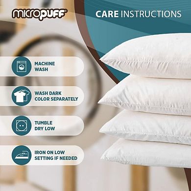Micropuff Breathable Hypoallergenic Microfiber Pillow Cases (4 Pack)