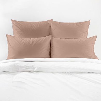 Superity Linen Cotton Pillow Cases Envelope Closure (set Of 2)
