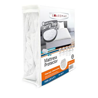Guardmax Waterproof Fitted Cotton Terry Mattress Protector