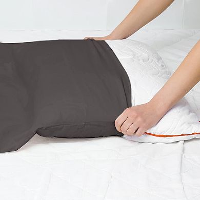 Superity Linen Cotton Pillow Cases Open Enclosure (set Of 2)