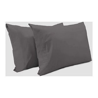 Superity Linen Cotton Pillow Cases Open Enclosure (set Of 2)