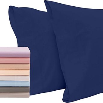 Superity Linen Cotton Pillow Cases Open Enclosure (set Of 2)
