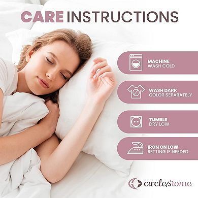 Circles Home 100% Cotton Breathable Pillow Protector With Zipper (8 Pack)