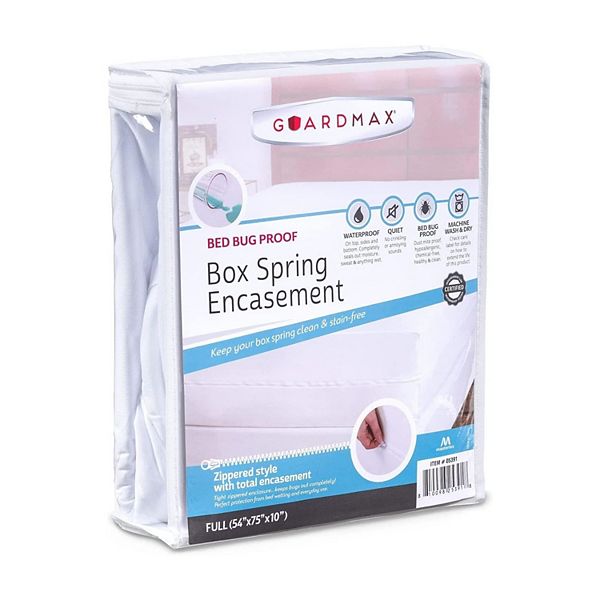 Gurdmax Waterproof Zippered Box Spring Cover