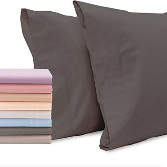 Superity Linen Cotton Pillow Cases Open Enclosure (set Of 2)