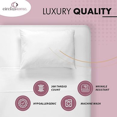 Circles Home Cotton Sateen Fitted Sheets