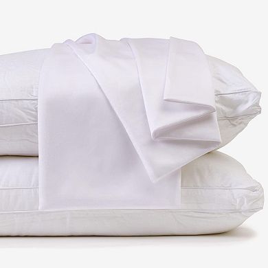 Micropuff Microfiber Pillow Protector With Zipper (2 Pack)