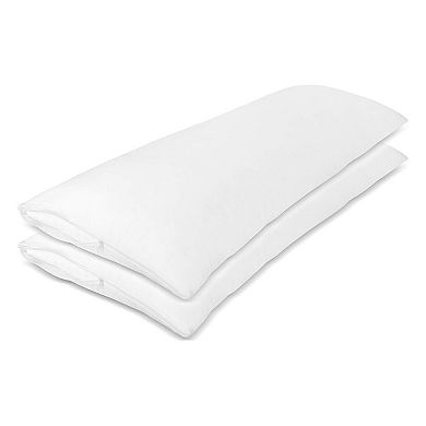 Micropuff Microfiber Pillow Protector With Zipper (2 Pack)