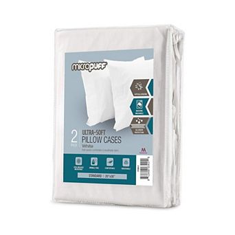 Micropuff Microfiber Pillow Protector With Zipper (2 Pack)