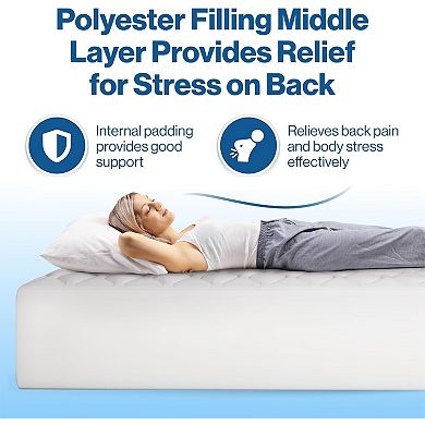 The Grand Down Alternative Fitted Mattress Pad cover
