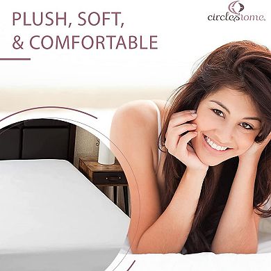 Circles Home Cotton Sateen Fitted Sheets