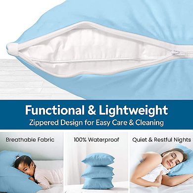 Guardmax Waterproof Pillow Protector With Zipper (1 Pack)