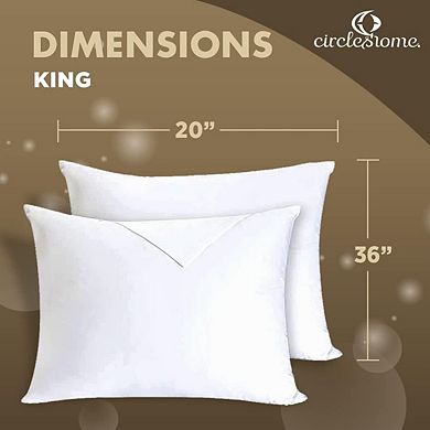 Circles Home 100% Cotton Breathable Standard Pillow Protector (2 Pack)