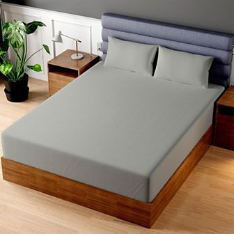 Superity Linen 100% Cotton Breathable Fitted Sheet 33 Inch