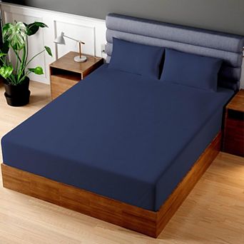 Superity Linen 100% Cotton Breathable Fitted Sheet 33 Inch