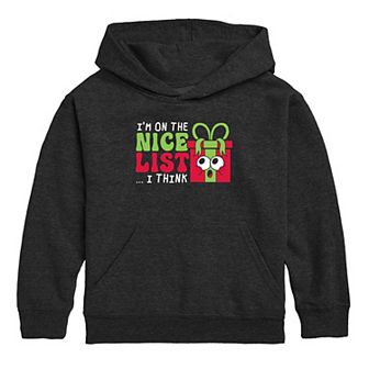 Boys 8-20 I'm On The Nice List I Think Graphic Hoodie