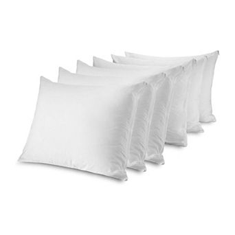 Circles Home 100% Cotton Breathable Pillow Protector With Zipper (6 pack)