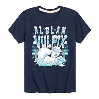 Boys 8-20 Pokemon Alolan Vulpix Ice Graphic Tee
