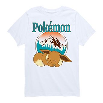 Boys 8-20 Pokemon Eevee Retro Mountain Graphic Tee