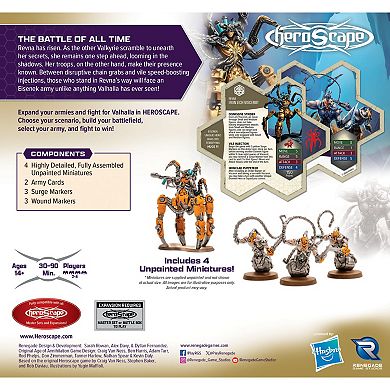 Renegade Games Heroscape: Revna's Rebuke: Iron Lich Viscerot & Necrotech Wraithriders Army Expansion