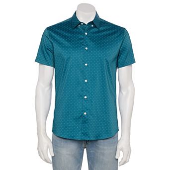 Men's Sonoma Goods For Life® Adaptive Short Sleeve Performance Button-Down Shirt