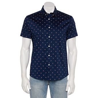 Men's Sonoma Goods For Life® Adaptive Short Sleeve Performance Button-Down Shirt