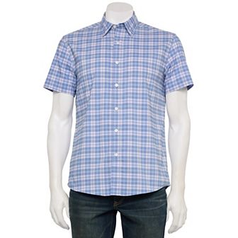 Men's Sonoma Goods For Life® Adaptive Short Sleeve Performance Button-Down Shirt