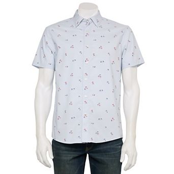 Men's Sonoma Goods For Life® Adaptive Short Sleeve Performance Button-Down Shirt