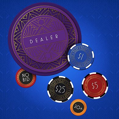 Renegade Game Studio Vegas Showdown Bidding & Strategy Board Game