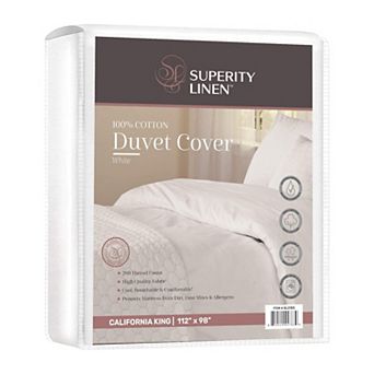 Superity Linen 100% Cotton Duvet Cover