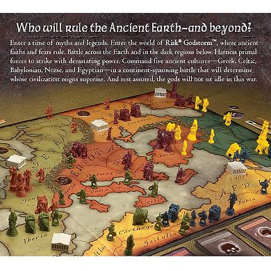 Renegade Game Studio Risk: Godstorm Command 5 Ancient Cultures! War Strategy Board Game