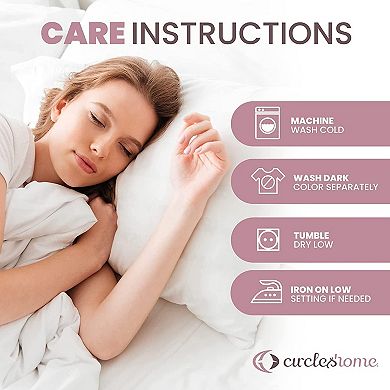 Circles Home 100% Cotton Breathable Pillow Protector With Zipper (12 Pack)