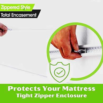 Guardmax Waterproof Zippered Mattress Encasement With Zipper Extra Deep