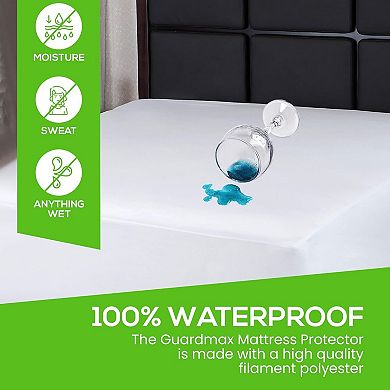 Guardmax Waterproof Zippered Mattress Encasement With Zipper Extra Deep