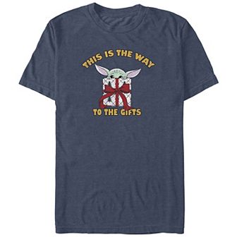 Big & Tall Star Wars The Mandalorian Grogu The Way To The Gifts Graphic Tee