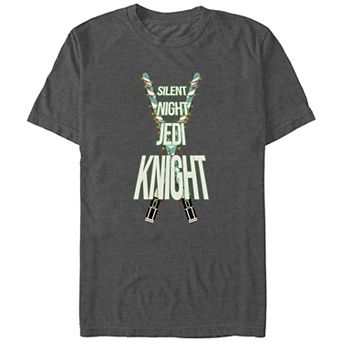 Big & Tall Star Wars Christmas Silent Night Jedi Knight Graphic Tee