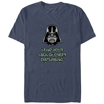 Big & Tall Star Wars Darth Vader Finds Lack Of Cheer Disturbing Graphic Tee