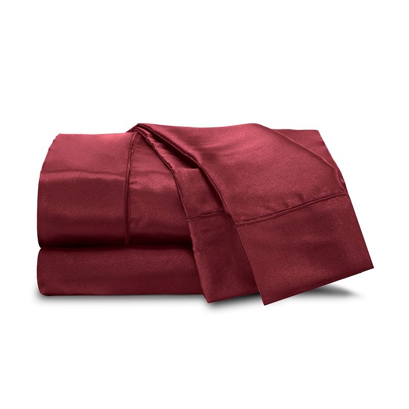 Martex Satin Sheet Set, Red