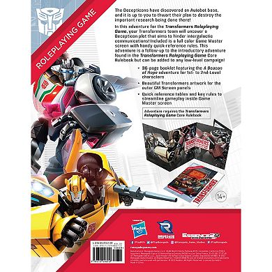 Renegade Game Studio Transformers Roleplaying Game: Beacon Of Hope Adventure & GM Screen