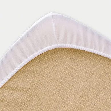 Circleshome Doublepuff Microfiber Fleece Mattress Pad White 44 Inch